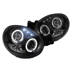 Spec-D 02-03 Subaru Impreza Halo Projector Headlights Black