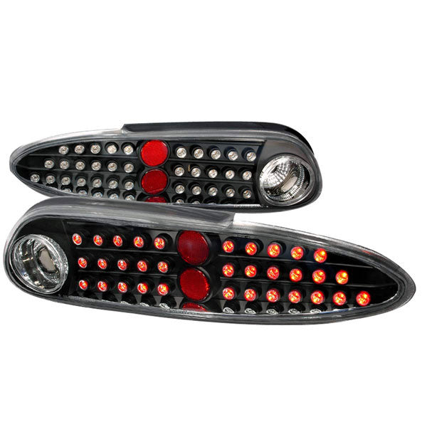 Spec-D 93-02 Chevy Camaro LED Tail Lights Black