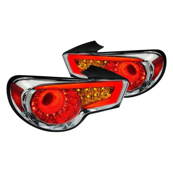 Spec-D 13-16 Scion Frs BRZ LED Tail Lights Chrome