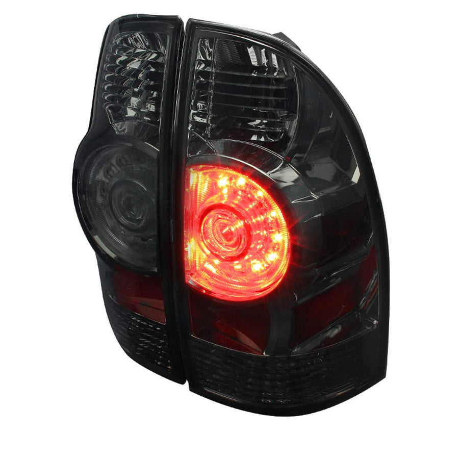 Spec-D 05-15 Toyota Tacoma Tail Lights LED Chrome/Smoked