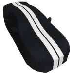Ford Mustang Ultraguard Plus Car Cover - 300D Indoor/Outdoor Protection - Black with Gray Stripes