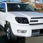 Spec-D 03-05 4Runner Halo LED Projector Headlights Black/Smoked