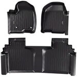 Umbrauto Floor Mats for Chevy Silverado/GMC Sierra Crew Cab 1500 (2019–2026), 2500/3500HD (2020–2026), All Weather TPE Custom Truck Floor Liners Fit Carpet Floor, with Rear Under-Seat Storage