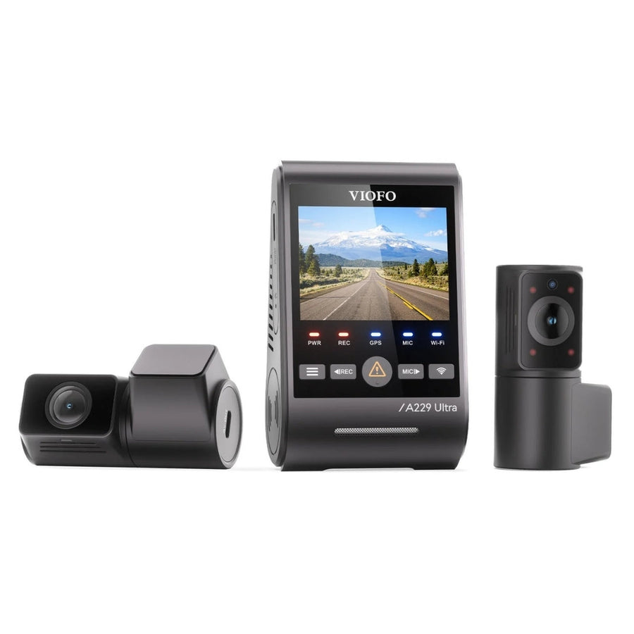 VIOFO A229 Ultra 4K+4K+1080p 3-Channel 30FPS UHD Dash Cam by BlackboxMyCar