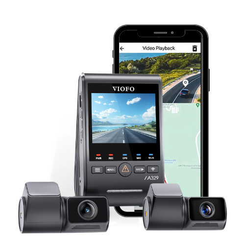 VIOFO A329T 4K+2K+2K 3-Channel 60FPS Wi-Fi 6 Dash Cam by BlackboxMyCar