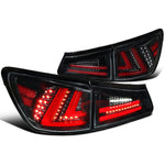 Spec-D 06-13 Lexus IS250 IS350 Tail Lights LED Jet Black/Clear