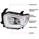 Spec-D 14-21 Tundra LED Signals Headlights Chrome