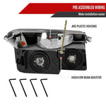 Spec-D 02-06 Avalanche 1500 2500 Headlights Bumper Lights Black