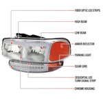 Spec-D 99-06 GMC Sierra Denali Yukon/XL SEQ Bumper Lights Headlights