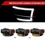 Spec-D 99-06 GMC Sierra Denali Yukon/XL SEQ Bumper Lights Black/Smoked