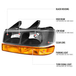 Spec-D 03-23 Express Savana Headlights OEM Style Amber Bumper