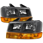 Spec-D 03-23 Express Savana Headlights OEM Style Amber Bumper