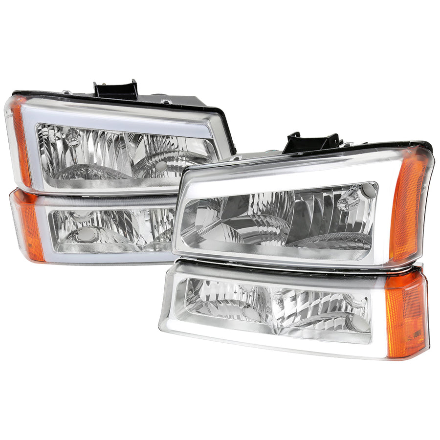 Spec-D 02-06 Avalanche/03-07 Silverado Bumper Lights OEM Style