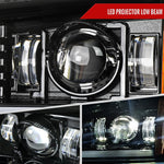 Spec-D 03-06 Chevy Silverado GMC Sierra Headlights Halo Black/Smoked