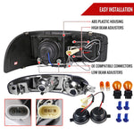 Spec-D 01-06 GMC Yukon Denali 02-06 Sierra Halo Bumper Lights Black