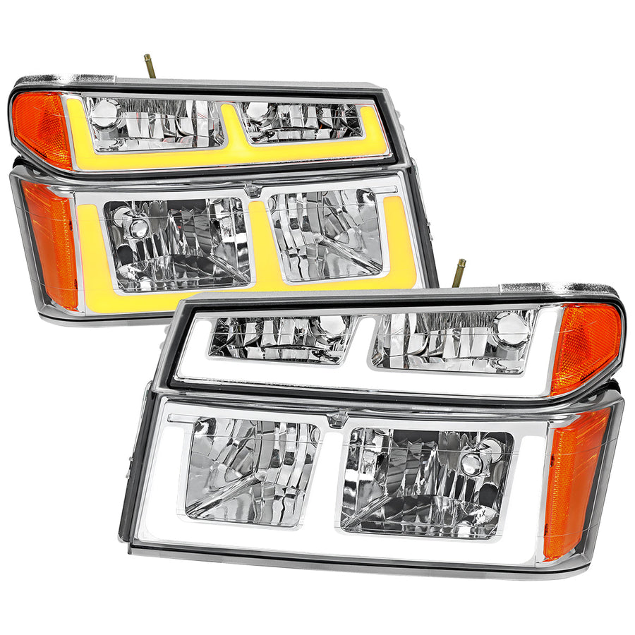 Spec-D 04-12 Chevy Colorado GMC Canyon Tail Lights Chrome/Clear G3
