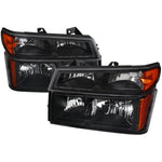 Spec-D 04-12 Colorado GMC Canyon Isuzu I-Series OE Headlights Black