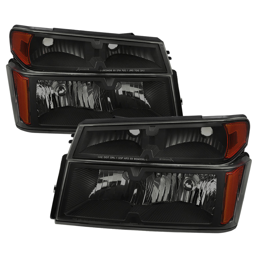 Spec-D 04-12 Colorado/GMC Canyon OE Headlights/Corner Lights Smoked
