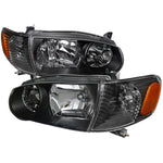 Spec-D 01-02 Corolla Headlights OEM Style w/ Corner Lights Black