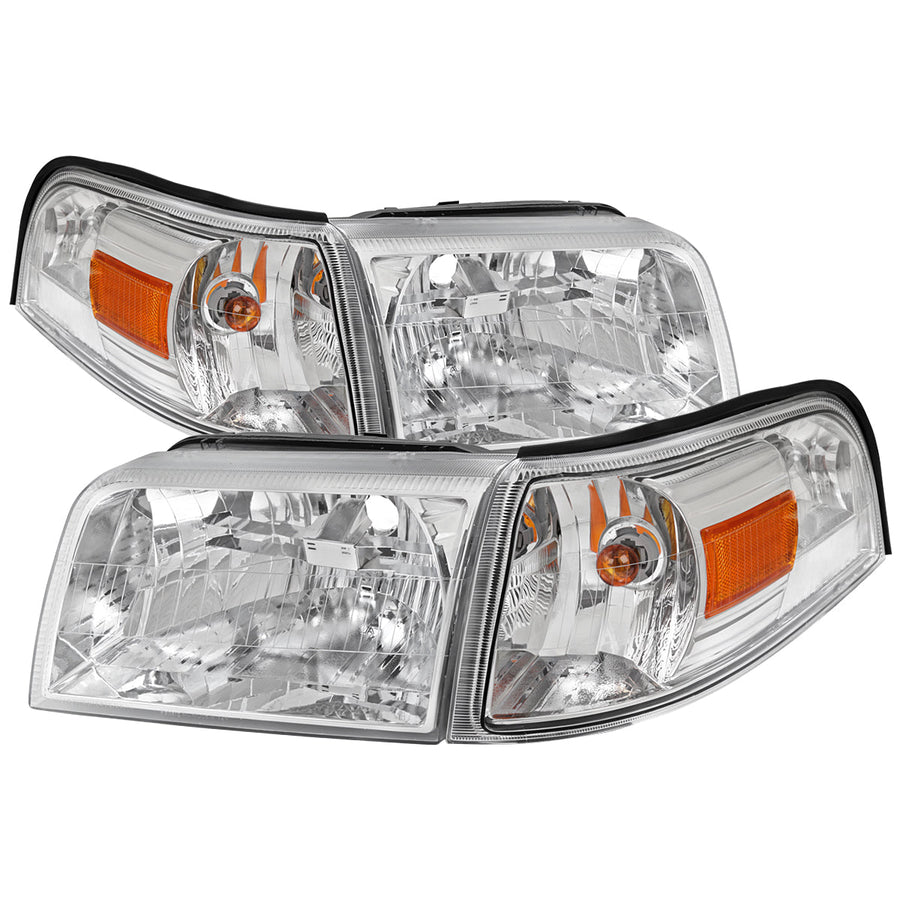 Spec-D 06-11 Mercury Grand Marquis Corner Lamps Headlights Chrome