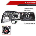 Spec-D 06-11 Mercury Grand Marquis Headlights OEM Style Black/Clear