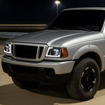 Spec-D 01-11 Ford Ranger Headlights LED Bar OEM Style G3 Black/Clear