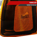 Spec-D 01-11 Ford Ranger Headlights OEM Style Amber Corner Black