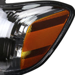 Spec-D 05-06 Tundra/05-07 Sequoia Headlights OEM style Black/Amber