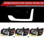 Spec-D 05-06 Tundra/05-07 Sequoia Headlights OEM Style SEQ Black
