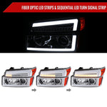Spec-D 04-12 Colorado/GMC Canyon SEQ Pro Headlights Assembly Chrome