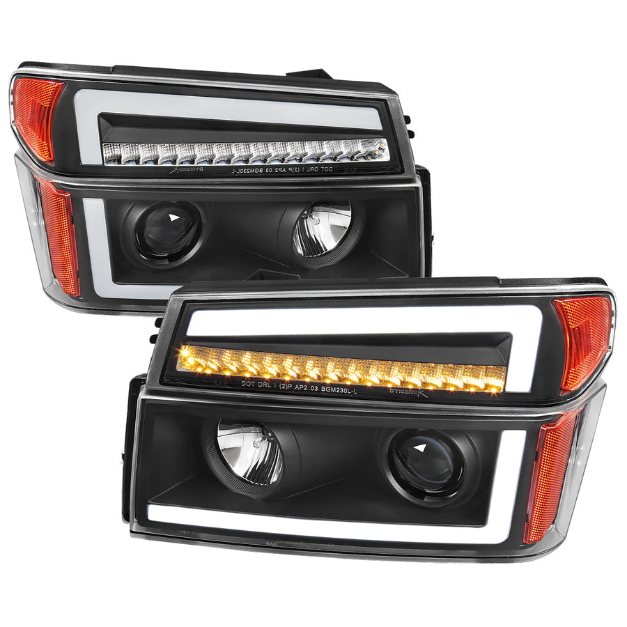Spec-D 04-12 Colorado/GMC Canyon Sequential Headlights Black
