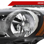 Spec-D 08-12 Honda Accord Sedan Headlights OEM Style Crystal Black
