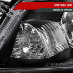 Spec-D 08-12 Honda Accord Sedan Headlights OEM Style Crystal Black