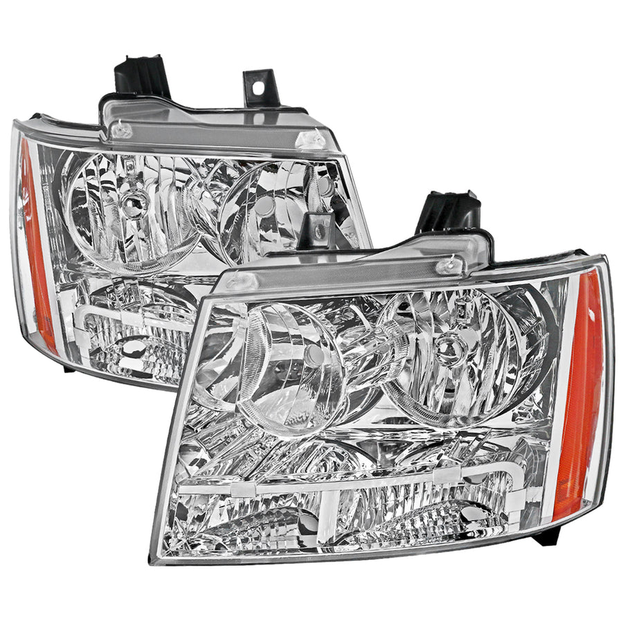 Spec-D 07-14 Chevy Avalanche/Tahoe/Suburban Headlights OE Style Chrome