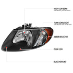 Spec-D 01-07 Dodge Caravan Headlights OEM Style Black/Clear