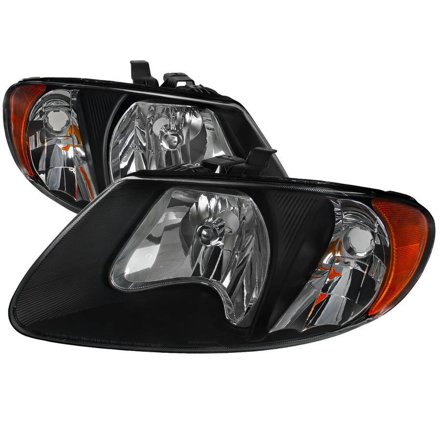 Spec-D 01-07 Dodge Caravan Headlights OEM Style Black/Clear