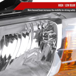 Spec-D 08-10 Dodge Caravan Driver Headlight OEM Chrome Replacement