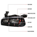 Spec-D 06-10 Dodge Charger 1PC Style Headlights OEM Style Black