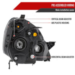 Spec-D 05-06 Honda CR-V OEM Style JP with Headlights Black