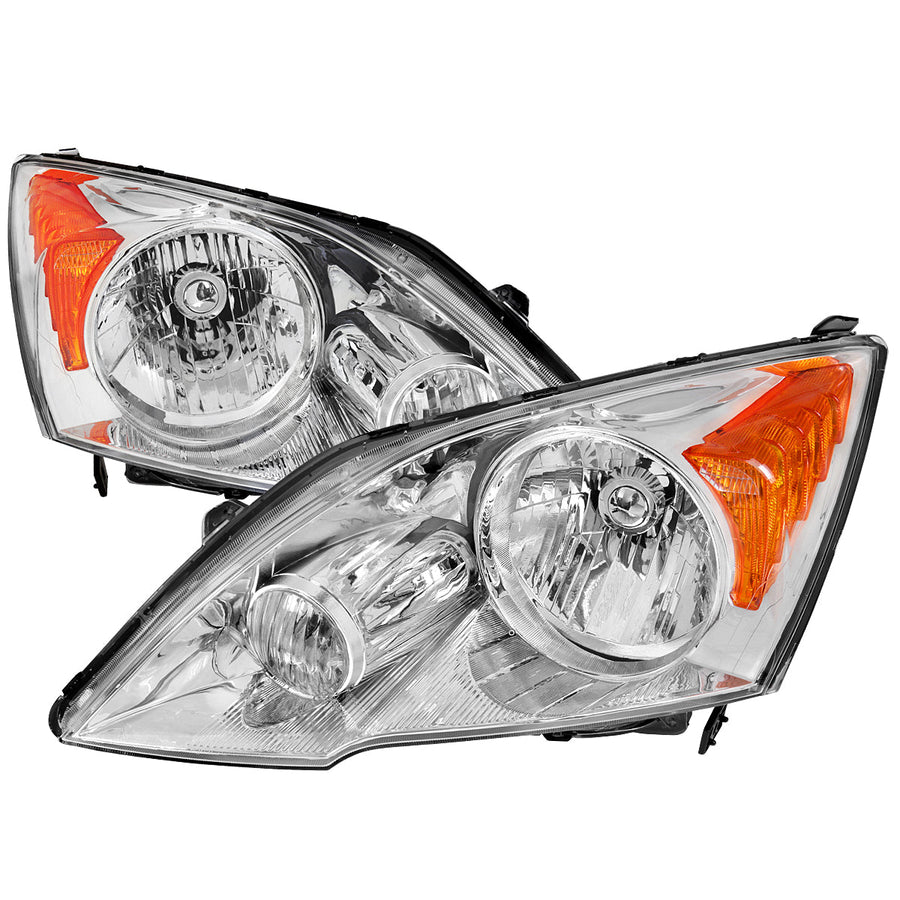 Spec-D 07-11 Honda CR-V OEM Style Headlights Chrome/Clear