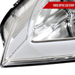 Spec-D 06-11 Honda Civic 4DR 4DR OE Style LED Strip Headlights Chrome
