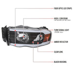 Spec-D 03-05 Ram 1500 2500 3500 Headlights OEM Style Tube Matte