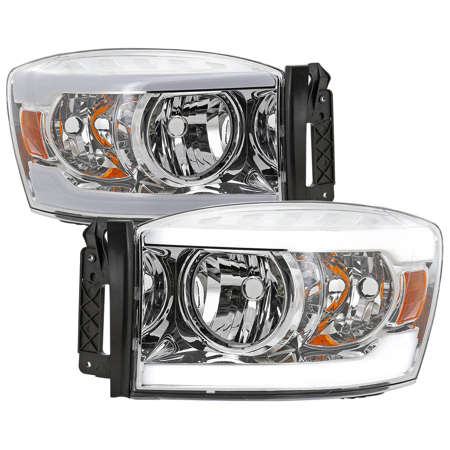 Spec-D 06-08 Ram 1500/06-09 Ram 2500 3500 Tube with Headlights