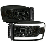 Spec-D 06-08 Ram 1500/06-09 Ram 2500 3500 Headlights Smoked