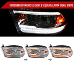 Spec-D 09-18 Ram 1500/10-18 Ram 2500 3500 Headlights Dual SEQ Bar