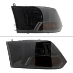 Spec-D 10-18 Dodge Ram/ 19-24 Ram Classic Headlights Dual Style Smoked