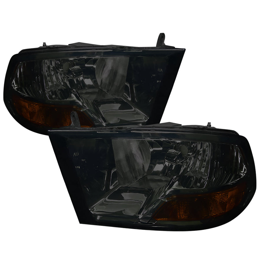 Spec-D 10-18 Dodge Ram/ 19-24 Ram Classic Headlights Dual Style Smoked
