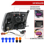 Spec-D 09-19 Ram 1500 2500 3500 Quad Style with Tube Headlights Chrome