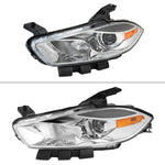 Spec-D 13-16 Dodge Dart Headlights OEM Style High/Low Beam Chrome