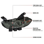 Spec-D 13-16 Dodge Dart Headlights OEM Style High/Low Beam Smoked